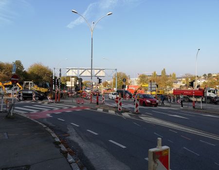 Travaux d'infrastructures rue de Hollerich - Luxembourg (AM)