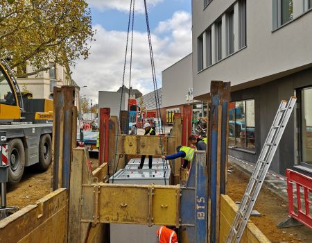 Réaménagement rue des Gaulois à Bonnevoie