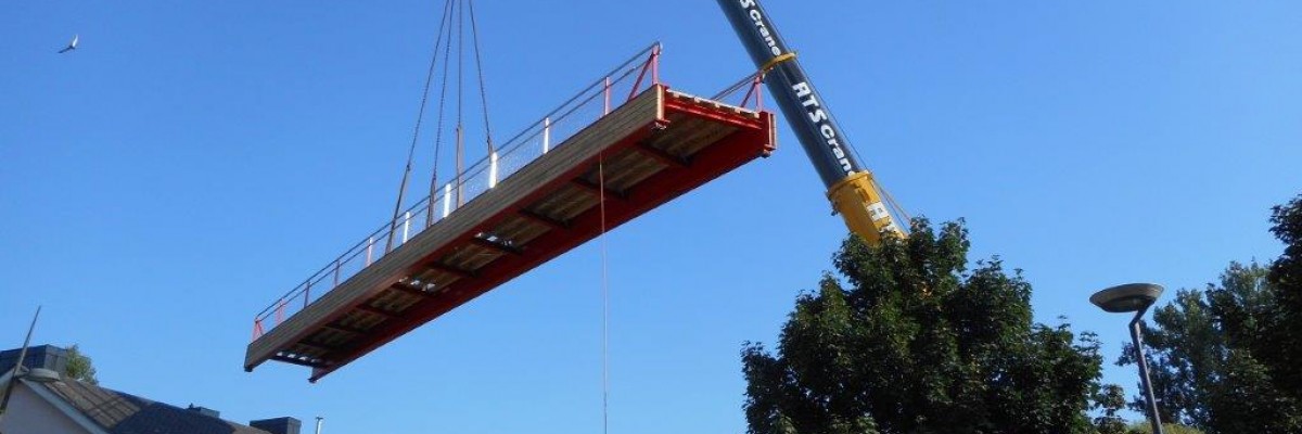 Rénovation passerelle piétons à Pétange